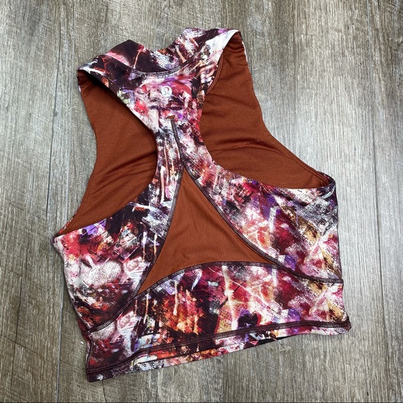 lululemon athletica Tops - lululemon Everlux and Mesh Cropped Tank Size 4